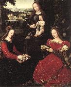 BENSON, Ambrosius Virgin and Child with Saints oil on canvas